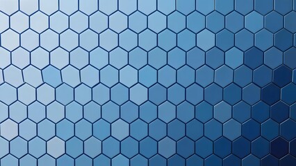 Gradient blue hexagonal pattern background