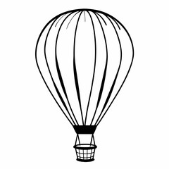 Obraz premium Hot Air Balloon Vector Illustration Flat Design vector illustration design 181