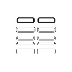 Obraz premium Nameplate icon art modern design concept