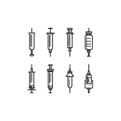 Naklejka premium Oral Syringe icon art simple vector