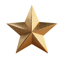 Fototapeta premium Golden Star Decoration for Christmas Tree