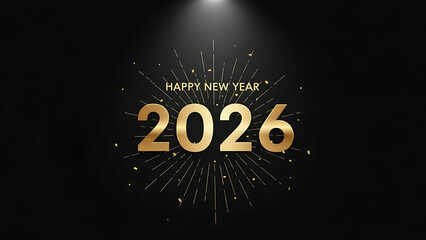 Chalkboard style New Year celebration design for 2026