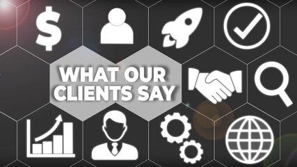 Word writing text What Our Clients Say. Business photo showcasing testimonials or feedback of aclient about the product Woman wear formal work suit