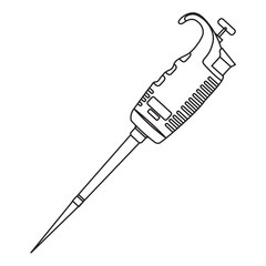 Adjustable Micropipette line icon 