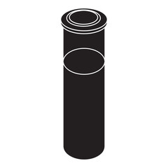 Single Test Tube glyph icon 