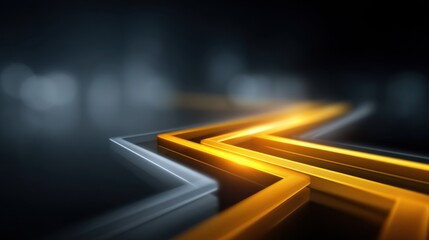 Dynamic Flow of Light in Abstract Design Featuring Bright Orange and Soft Gray Colors on Dark Background for Modern Visual Projects