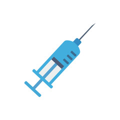 Medical syringe icon vector illustration isolated on white background