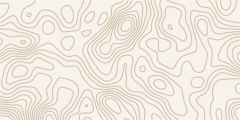 Golden linear pattern on green background. Premium topographic background. Geographic banner for travel. © MOHAMAD