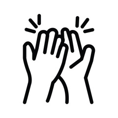 Obraz premium Hands Bumping Fist with Spark Effect on White Background