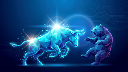 Digital Bull and Bear Market Dynamics