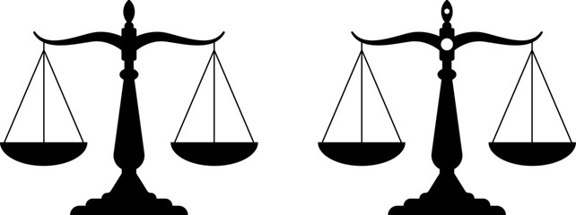 Balanced scales of justice