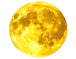 A close-up of a glowing, golden orb resembling a celestial body