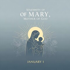 Solemnity of mary, mother of god celebrated on january 1