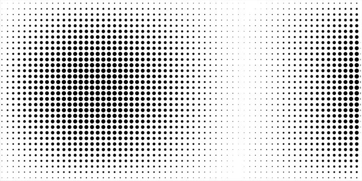 fun beautiful black and white shadow halftones retro pop art funky urban colorful comic book. Dotted halftone gradient texture. Vanishing polka dot background. Repeating dots gradation pattern backgro