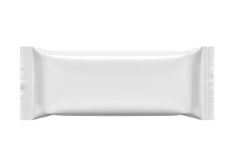 Blank white wrapper isolated on transparent background