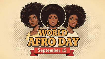 Celebrating world afro day on september 15 with stunning afro-haired women