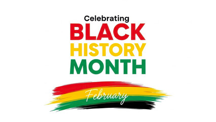 Celebrating black history month with powerful colors and meaningful design