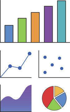 Colorful analytics dashboard tiles