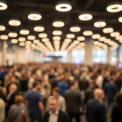 Blurred Crowd at Modern Event
