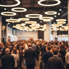 Blurred Crowd at Modern Event