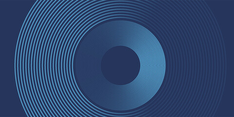 Abstract Digital Circles of Particles with Noise. Futuristic Circular Sound Wave. Big Data Visualization. 3D Virtual Space VR Cyberspace. Crypto Currency Concept. Vector Illustration.