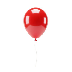 red balloon on white background