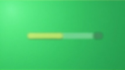 Blurred Loading Bar Progress Icon on Green Gradient Background