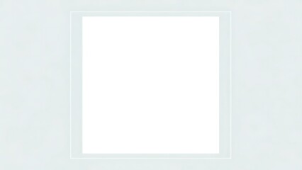 Fototapeta premium Empty white square on light background