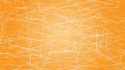 Obraz premium Abstract Orange Background with White Scribble Lines Texture