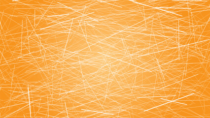 Obraz premium Abstract Orange Background with White Scribble Lines Texture