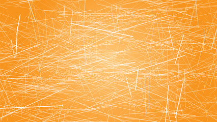 Obraz premium Abstract Orange Background with White Scribble Lines Texture