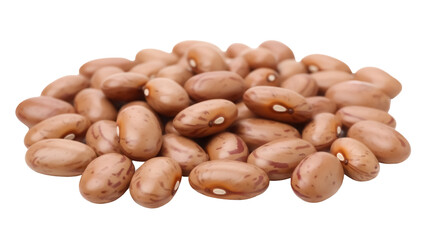 Pile of pinto beans PNG isolated on transparent background, nutritious legume for healthy eating...