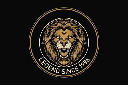 Majestic lion head logo with legend text since 1996
