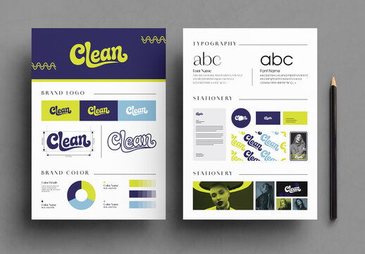 Brand Guideline Kit Design Professional Identity Template