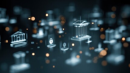 Digital financial icons