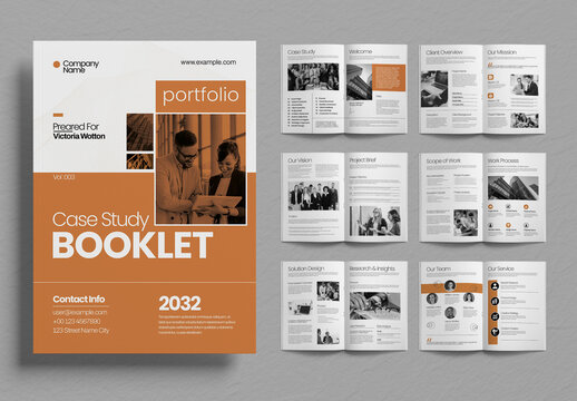 Corporate Case Study Booklet Template