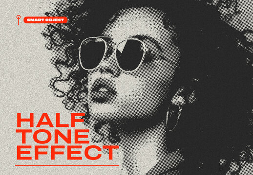 Classic Halftone Photo Effect Template