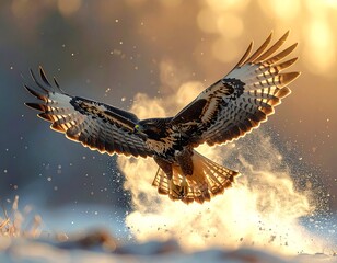 Majesty in Flight　hawk