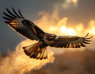 Majesty in Flight　hawk