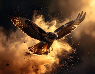 Majesty in Flight　hawk