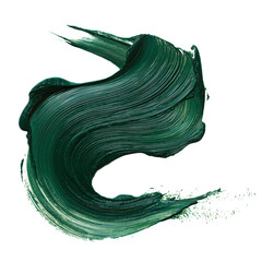 dark green paint stroke on transparent png background