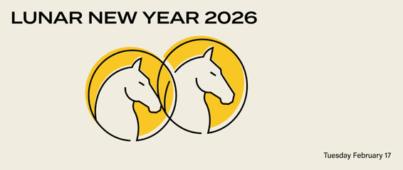 Celebrating Lunar New Year 2026, Year of the Fire Horse, with Traditional Greeting and Sale during Spring Festival