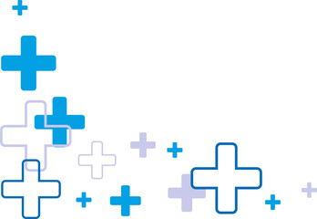 Medical Cross Pattern Corner