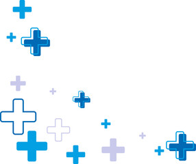 Obraz premium Medical Cross Pattern Corner