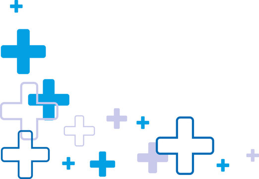 Medical Cross Pattern Corner