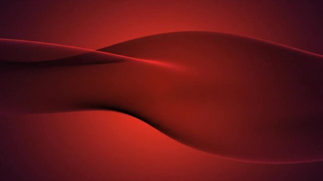 Black red gradient background abstract flowing red wave with soft curved lines and smooth gradient glow in a dark background design