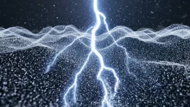 Electrostatic landscape crackling with raw energy