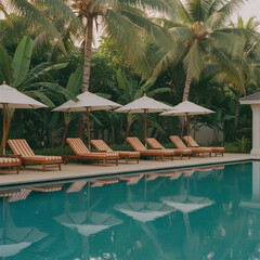 리조트 호텔 수영장