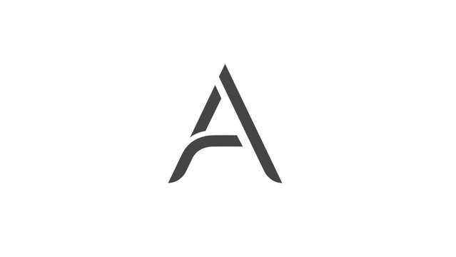 Modern letter A logo design with sleek lines and minimalist style, Generative AI. - Powered by Adobe
