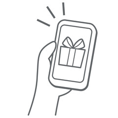 スマホ画面にプレゼント
